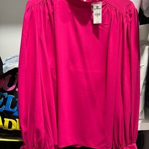 Hot pink Express top nwt sz large